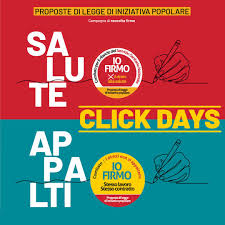 9, 10 e 11 settembre Click Days della Cgil per sanit&agrave; e appalti
